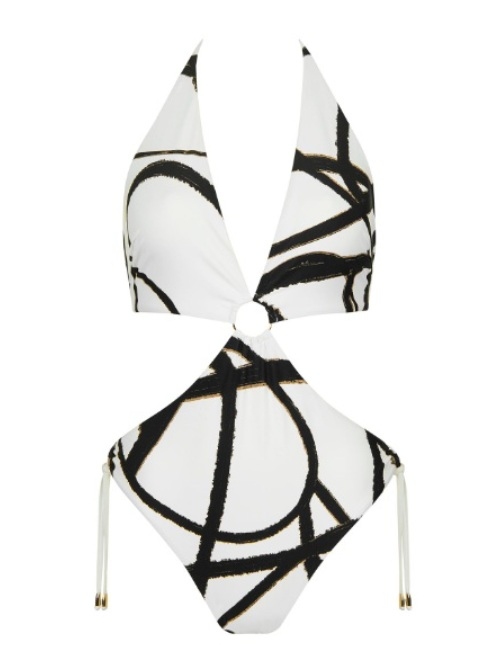 Lisca Swimwear Honolulu white/black bathingsuit Lisca Swimwear Honolulu white/black bathingsuit