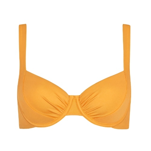 Lisca Swimwear Karpathos ochre yellow soft-cup bikini bra Lisca Swimwear Karpathos ochre yellow soft-cup bikini bra
