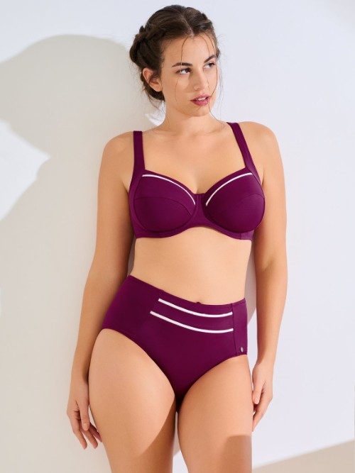 Lisca Swimwear Uvita bordeaux soft-cup bikini bra Lisca Swimwear Uvita bordeaux soft-cup bikini bra
