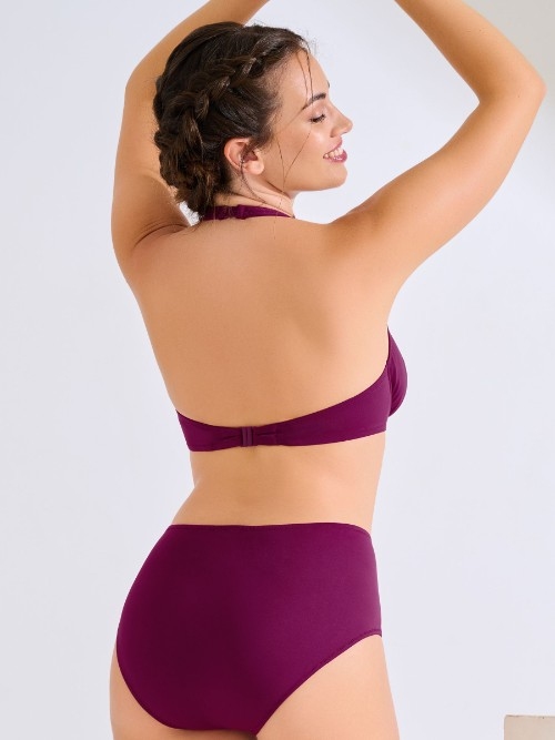 Lisca Swimwear Uvita bordeaux soft-cup bikini bra Lisca Swimwear Uvita bordeaux soft-cup bikini bra