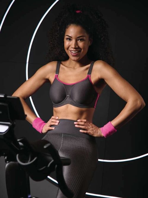 Anita Active Performance wireX grey/pink sport bra Anita Active Performance wireX grey/pink sport bra