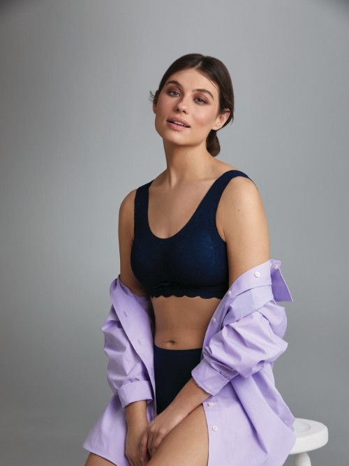 Anita Essential navy blue non-padded bra Anita Essential navy blue non-padded bra