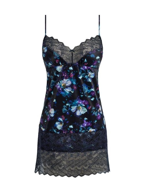 Fantasy Lingerie Lucia navy blue slipdress Fantasy Lingerie Lucia navy blue slipdress