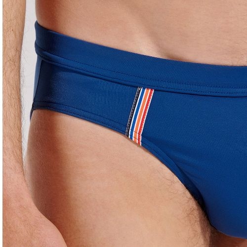 HOM Swimwear Nautical Cup navy blue swim brief HOM Swimwear Nautical Cup navy blue swim brief