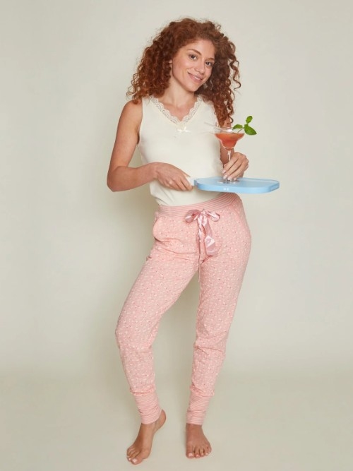 Charlie Choe Pink Cocktail pink/print pyjama pant Charlie Choe Pink Cocktail pink/print pyjama pant