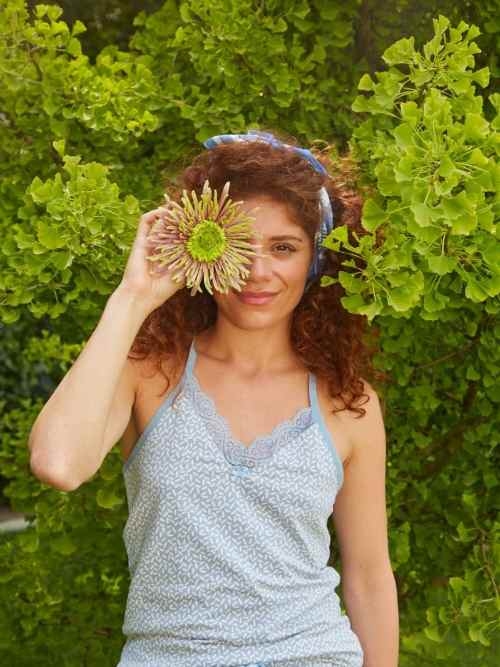 Charlie Choe Fresh Summer Nights blue/print shortama Charlie Choe Fresh Summer Nights blue/print shortama