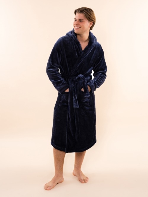 Charlie Choe Cozy Days navy/blue bathrobe Charlie Choe Cozy Days navy/blue bathrobe