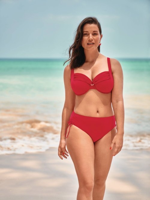 Rosa Faia Swimwear Hermine red padded bikini bra Rosa Faia Swimwear Hermine red padded bikini bra