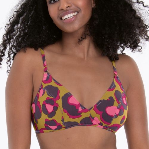 Rosa Faia Swimwear Minou brown padded bikini bra Rosa Faia Swimwear Minou brown padded bikini bra