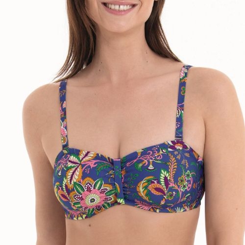 Rosa Faia Swimwear Ella blue padded bikini bra Rosa Faia Swimwear Ella blue padded bikini bra