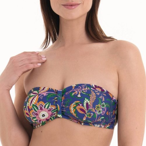 Rosa Faia Swimwear Ella blue padded bikini bra Rosa Faia Swimwear Ella blue padded bikini bra